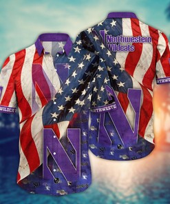 Northwestern Wildcats NCAA Flower Hawaii Shirt For Fans Ver 10