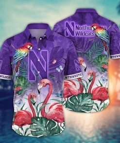 Northwestern Wildcats NCAA Flower Hawaii Shirt For Fans Ver 12