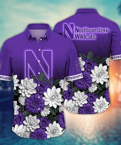 Northwestern Wildcats NCAA Flower Hawaii Shirt For Fans Ver 13
