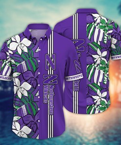 Northwestern Wildcats NCAA Flower Hawaii Shirt For Fans Ver 14
