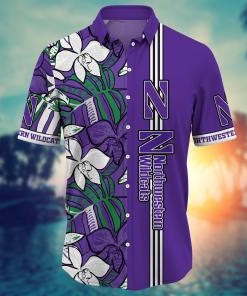 Northwestern Wildcats NCAA Flower Hawaii Shirt For Fans Ver 14