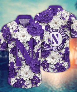 Northwestern Wildcats NCAA Flower Hawaii Shirt For Fans Ver 15