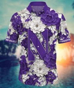 Northwestern Wildcats NCAA Flower Hawaii Shirt For Fans Ver 15