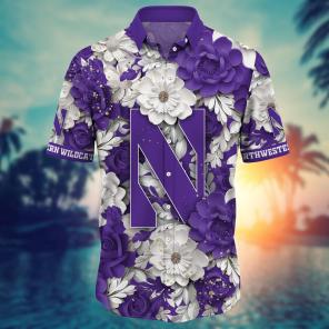 Northwestern Wildcats NCAA Flower Hawaii Shirt For Fans Ver 15