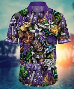 Northwestern Wildcats NCAA Flower Hawaii Shirt For Fans Ver 16