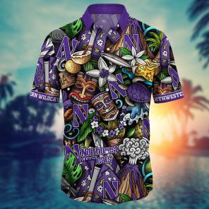 Northwestern Wildcats NCAA Flower Hawaii Shirt For Fans Ver 16