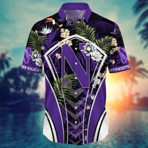 Northwestern Wildcats NCAA Flower Hawaii Shirt For Fans Ver 17