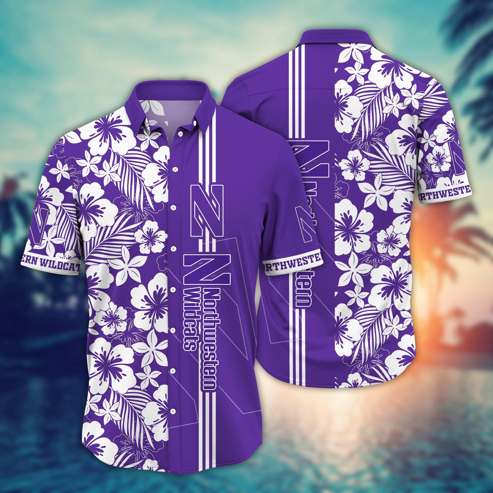 Northwestern Wildcats NCAA Flower Hawaii Shirt For Fans Ver 18