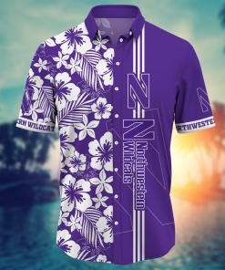 Northwestern Wildcats NCAA Flower Hawaii Shirt For Fans Ver 18