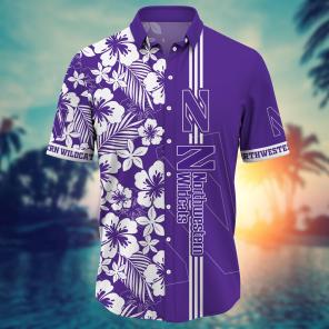 Northwestern Wildcats NCAA Flower Hawaii Shirt For Fans Ver 18