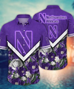 Northwestern Wildcats NCAA Flower Hawaii Shirt For Fans Ver 19
