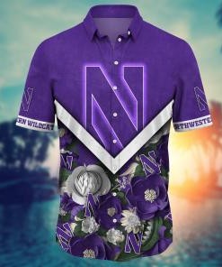 Northwestern Wildcats NCAA Flower Hawaii Shirt For Fans Ver 19