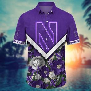 Northwestern Wildcats NCAA Flower Hawaii Shirt For Fans Ver 19