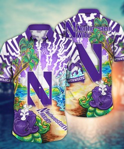 Northwestern Wildcats NCAA Flower Hawaii Shirt For Fans Ver 2