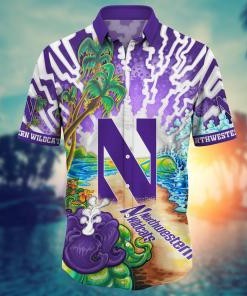 Northwestern Wildcats NCAA Flower Hawaii Shirt For Fans Ver 2