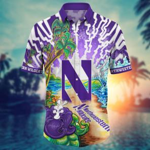 Northwestern Wildcats NCAA Flower Hawaii Shirt For Fans Ver 2