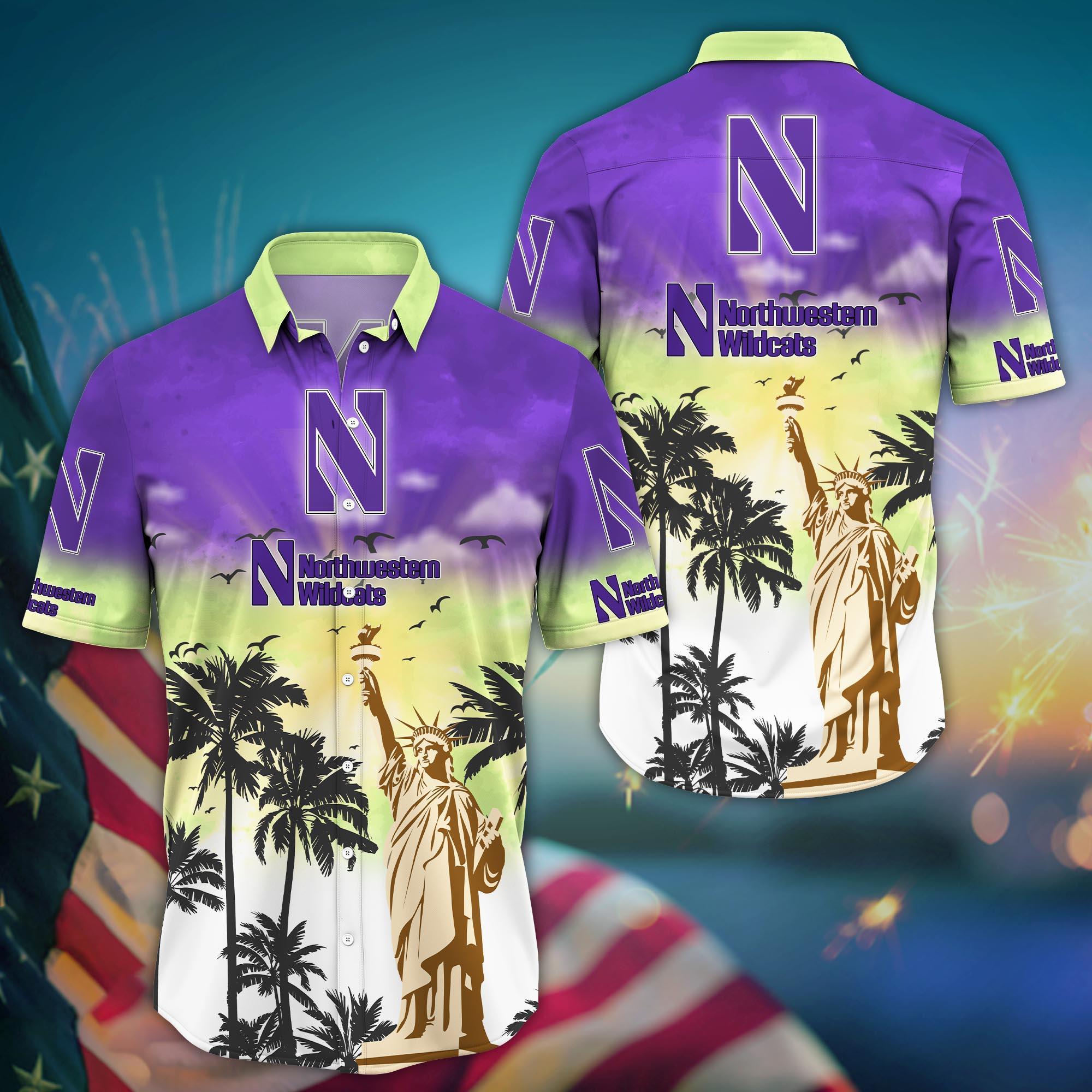 Northwestern Wildcats NCAA Flower Hawaii Shirt For Fans Ver 23