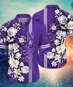 Northwestern Wildcats NCAA Flower Hawaii Shirt For Fans Ver 24