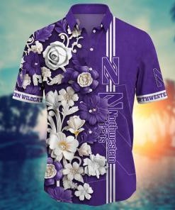 Northwestern Wildcats NCAA Flower Hawaii Shirt For Fans Ver 24