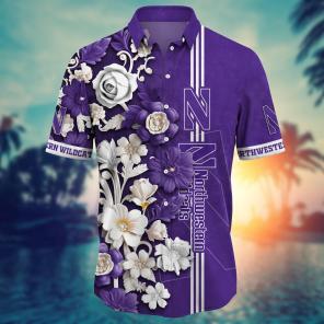 Northwestern Wildcats NCAA Flower Hawaii Shirt For Fans Ver 24