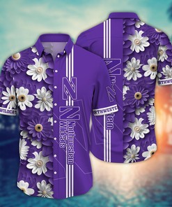 Northwestern Wildcats NCAA Flower Hawaii Shirt For Fans Ver 25