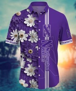 Northwestern Wildcats NCAA Flower Hawaii Shirt For Fans Ver 25