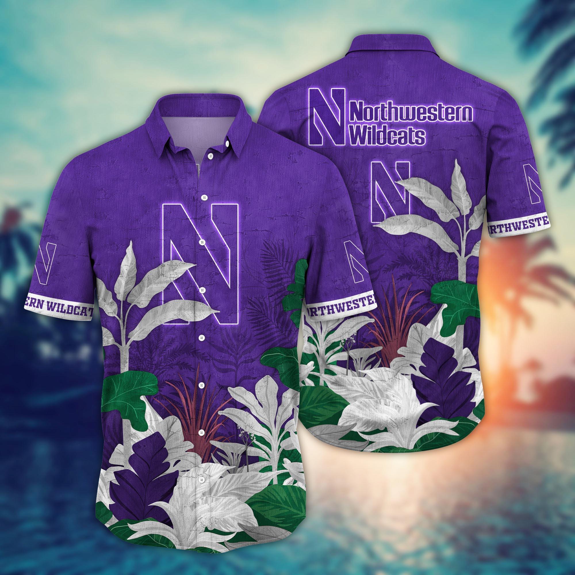 Northwestern Wildcats NCAA Flower Hawaii Shirt For Fans Ver 26