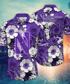 Northwestern Wildcats NCAA Flower Hawaii Shirt For Fans Ver 27