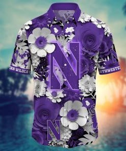 Northwestern Wildcats NCAA Flower Hawaii Shirt For Fans Ver 27