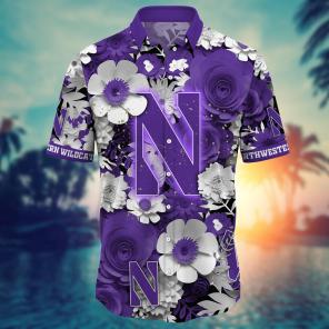 Northwestern Wildcats NCAA Flower Hawaii Shirt For Fans Ver 27