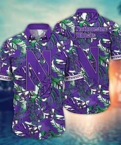 Northwestern Wildcats NCAA Flower Hawaii Shirt For Fans Ver 29