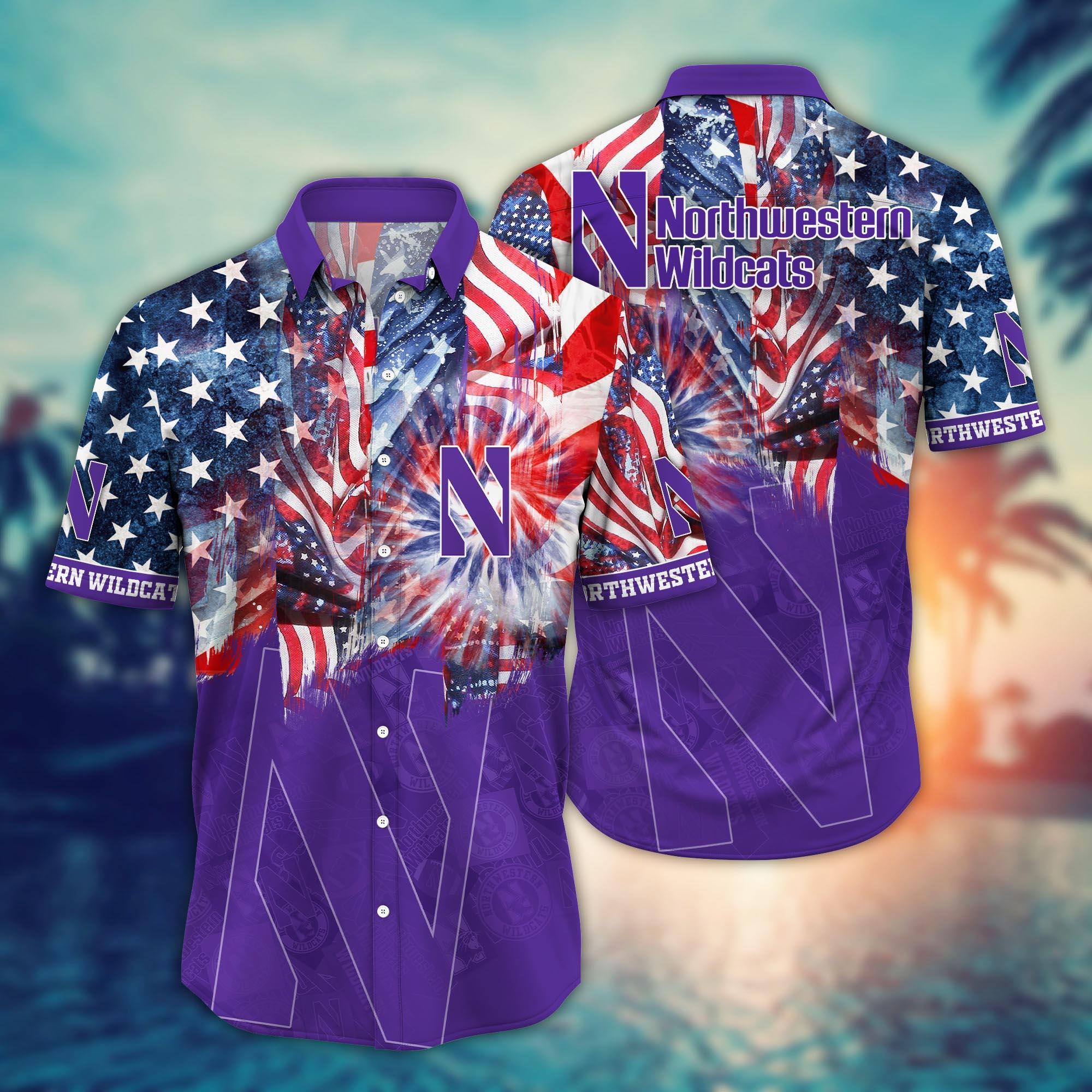 Northwestern Wildcats NCAA Flower Hawaii Shirt For Fans Ver 30
