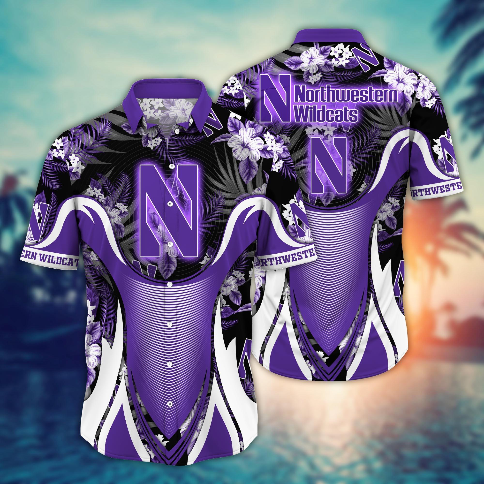 Northwestern Wildcats NCAA Flower Hawaii Shirt For Fans Ver 32