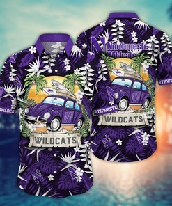 Northwestern Wildcats NCAA Flower Hawaii Shirt For Fans Ver 33
