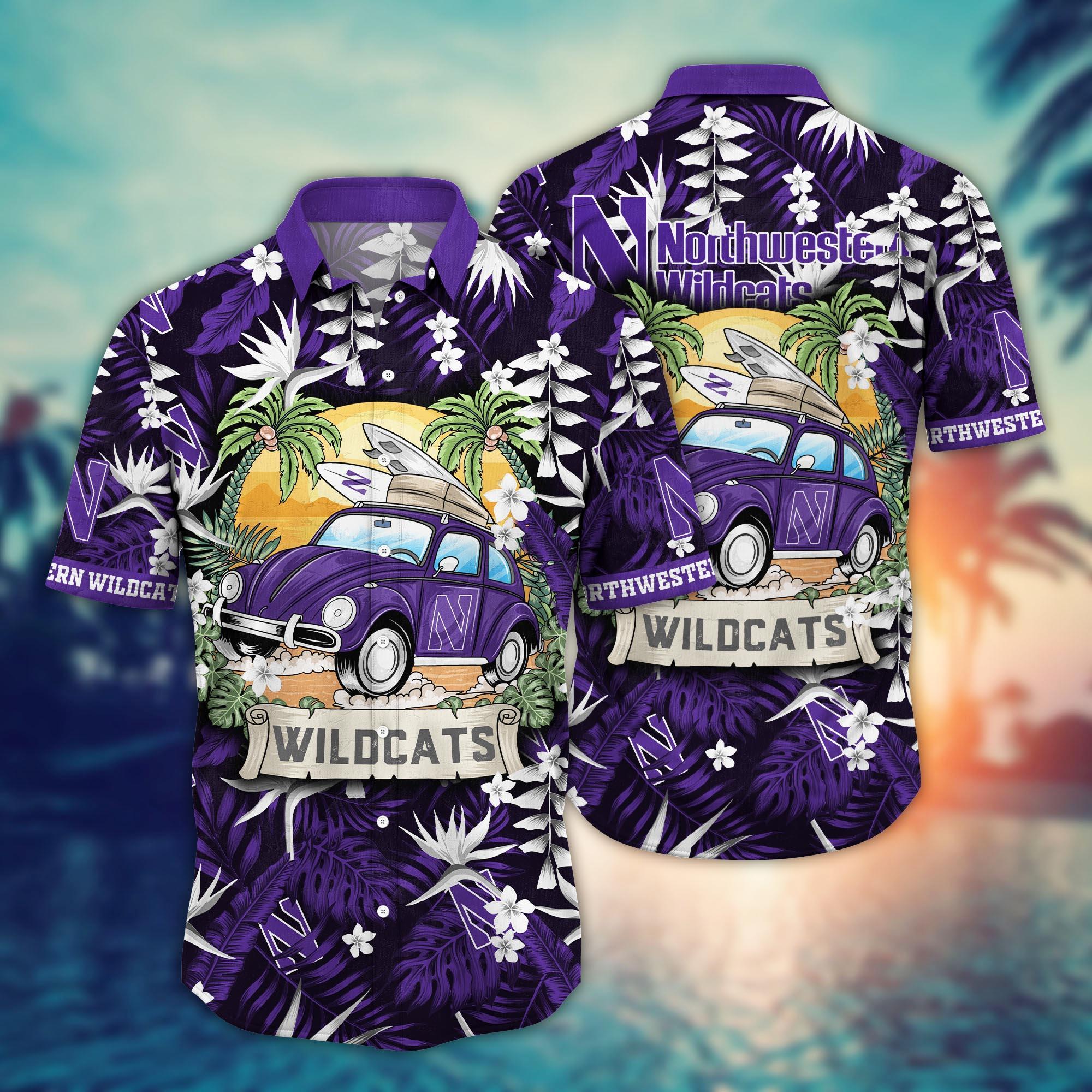 Northwestern Wildcats NCAA Flower Hawaii Shirt For Fans Ver 33