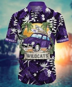 Northwestern Wildcats NCAA Flower Hawaii Shirt For Fans Ver 33