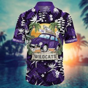 Northwestern Wildcats NCAA Flower Hawaii Shirt For Fans Ver 33