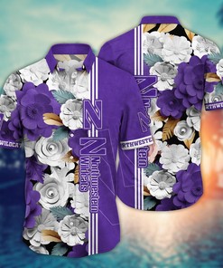 Northwestern Wildcats NCAA Flower Hawaii Shirt For Fans Ver 35