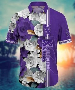 Northwestern Wildcats NCAA Flower Hawaii Shirt For Fans Ver 35