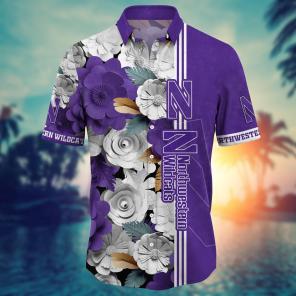 Northwestern Wildcats NCAA Flower Hawaii Shirt For Fans Ver 35