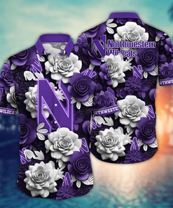 Northwestern Wildcats NCAA Flower Hawaii Shirt For Fans Ver 36