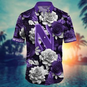Northwestern Wildcats NCAA Flower Hawaii Shirt For Fans Ver 36