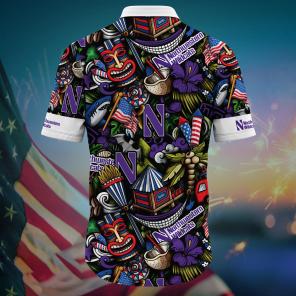 Northwestern Wildcats NCAA Flower Hawaii Shirt For Fans Ver 4