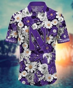 Northwestern Wildcats NCAA Flower Hawaii Shirt For Fans Ver 5