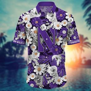 Northwestern Wildcats NCAA Flower Hawaii Shirt For Fans Ver 5