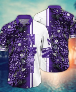 Northwestern Wildcats NCAA Flower Hawaii Shirt For Fans Ver 6