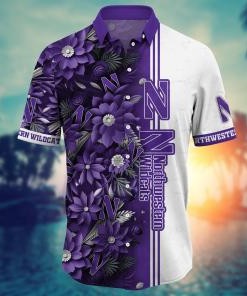 Northwestern Wildcats NCAA Flower Hawaii Shirt For Fans Ver 6