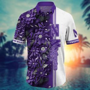 Northwestern Wildcats NCAA Flower Hawaii Shirt For Fans Ver 6