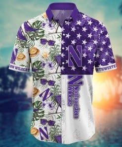 Northwestern Wildcats NCAA Flower Hawaii Shirt For Fans Ver 8