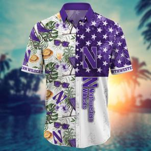 Northwestern Wildcats NCAA Flower Hawaii Shirt For Fans Ver 8